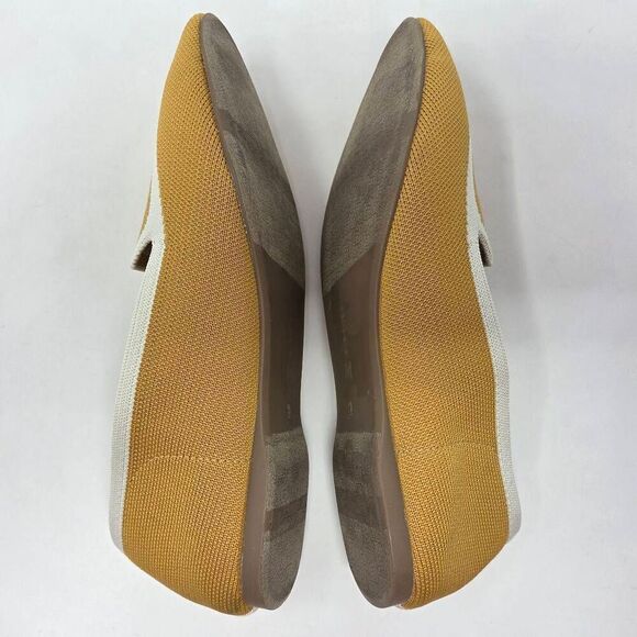 BIRDIES THE BLACKBIRD FLATS MUSTARD CREAM SLIP-ON LOAFERS SHOES WOMENS SIZE 9 - Picture 5 of 7